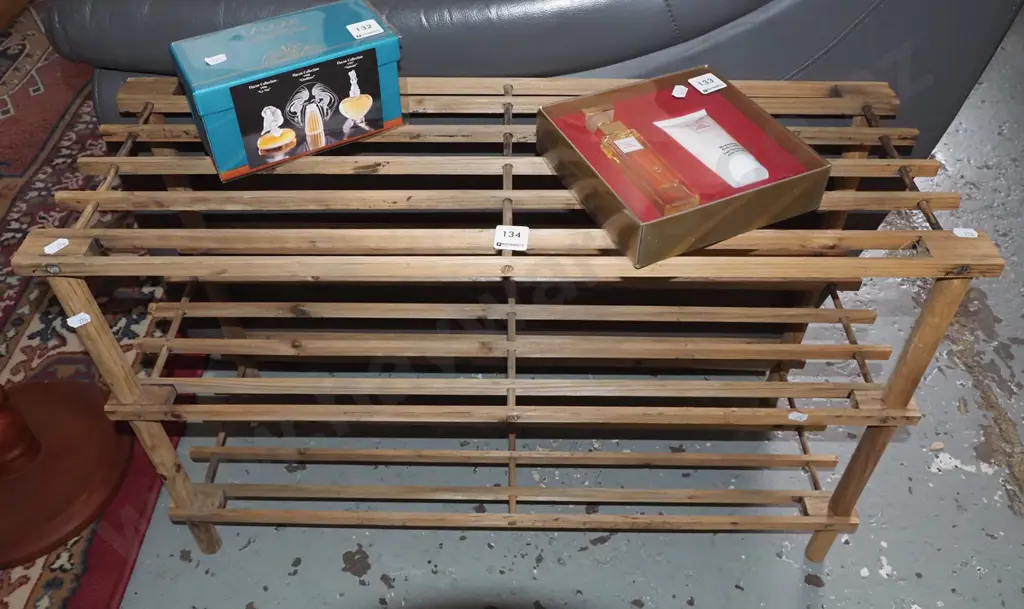 wooden shoe rack Image 1++