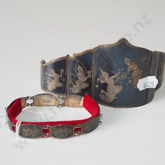 segmented Indonesian bracelet, 1 other bracelet