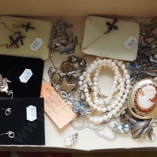 box of costume jewellery