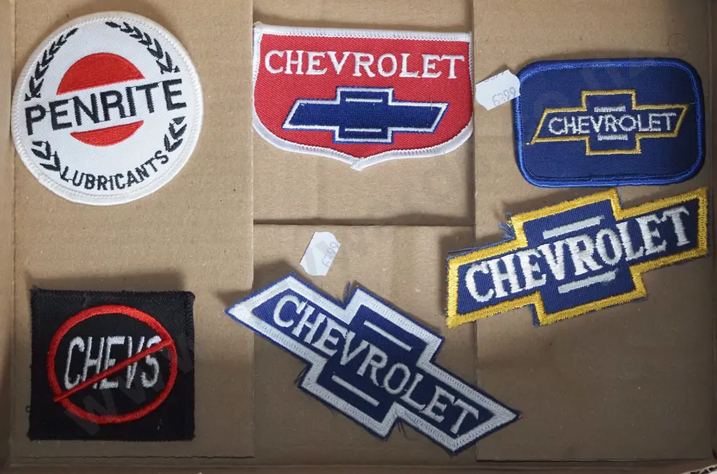 box; automotive sew on badges Image 1++