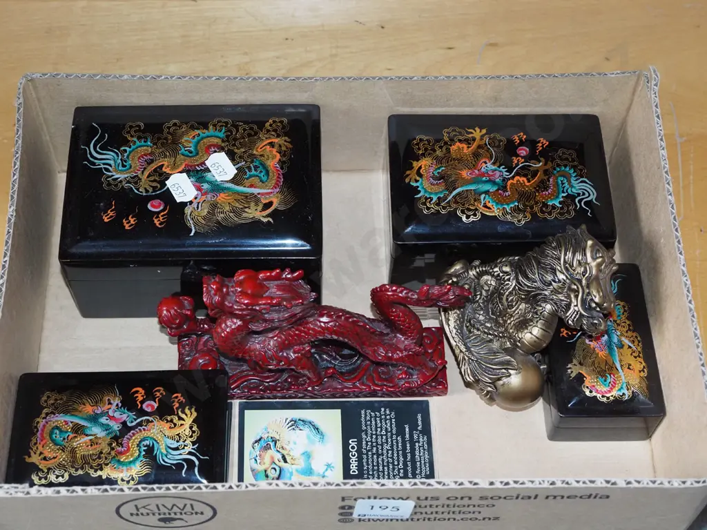 box; dragon figurines, dragon themed boxes Image 1++