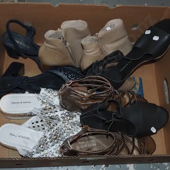 box of ladies shoes