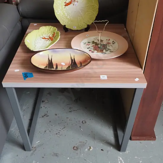 mdf and metal end table