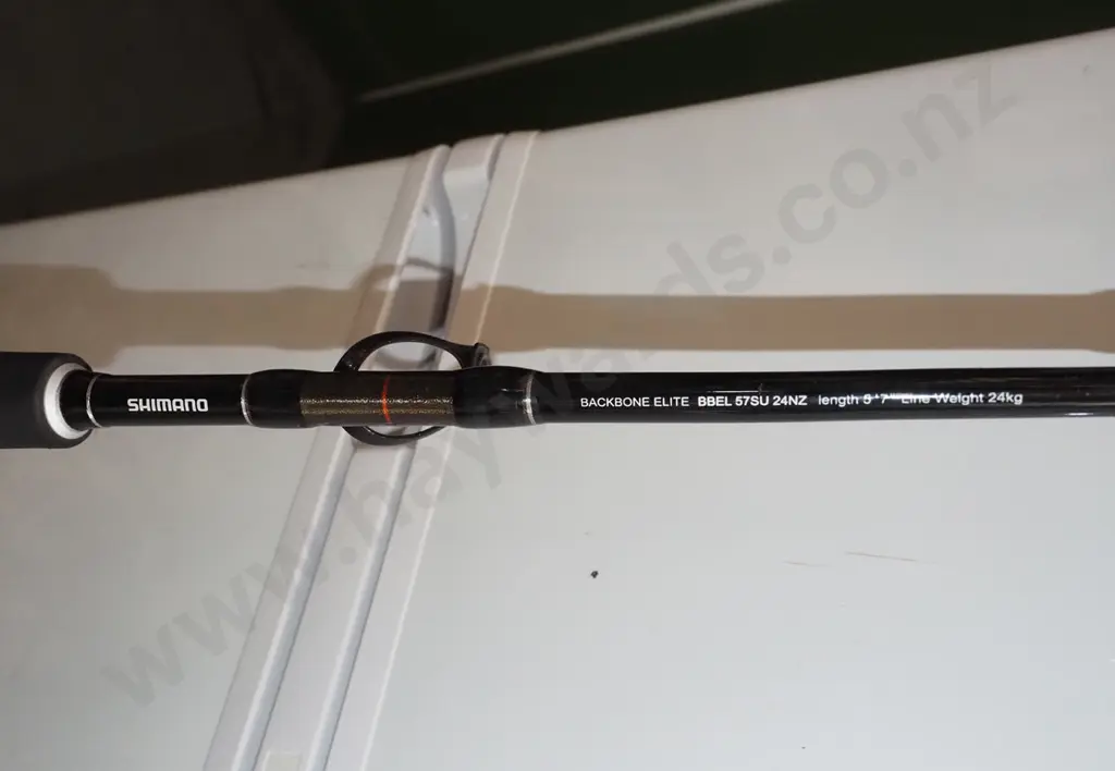 Shimano Backbone Elite fishing rod with large Shimano TLD 2-speed 50A game reel and reel case Image 1++