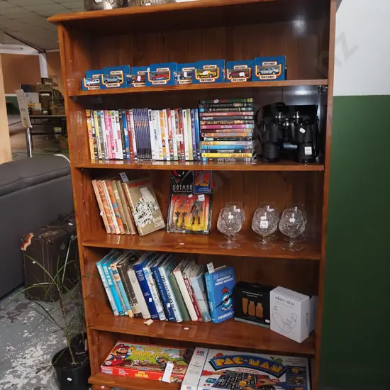 mdf faux wood veneer industrial bookcase H1510 W950 D285