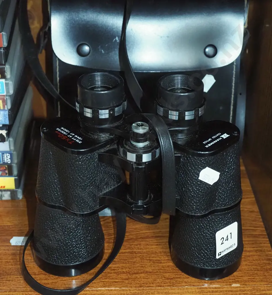 Hanimex 7x50 cased field binoculars Image 1++