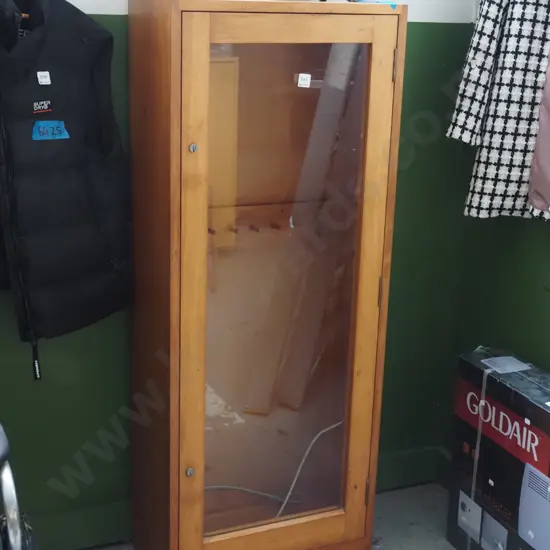 solid wood lockable cabinet - not suitable for legal storage of firearms H1270 W500 D270