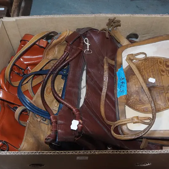 box of hand bags