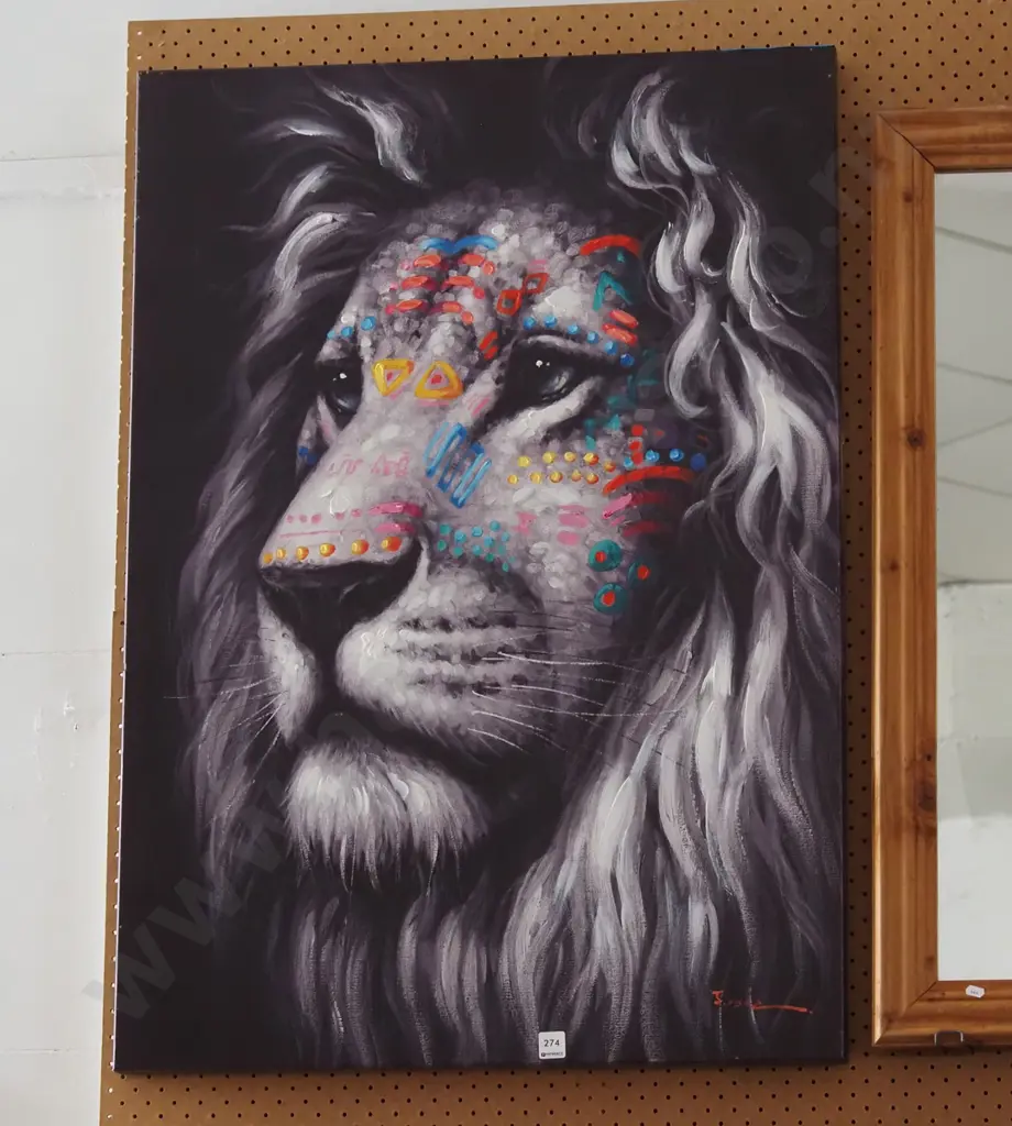boxed mixed media - lion Image 1++