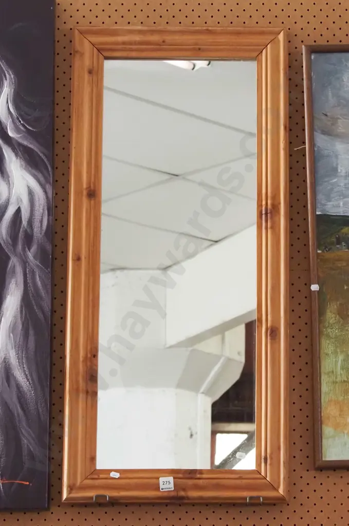 wood framed wall mirror H920 Image 1++