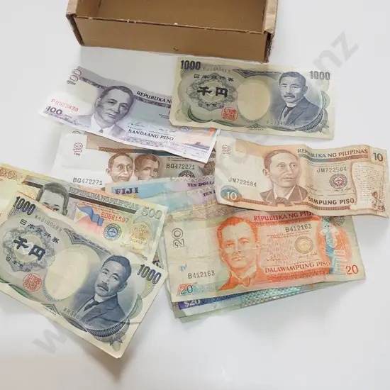 box of bank notes