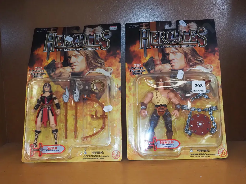 2x carded Hercules figurines Image 1++