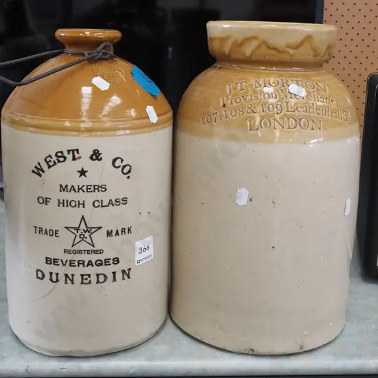 JT Morton, West & Co crocks - crack  to West