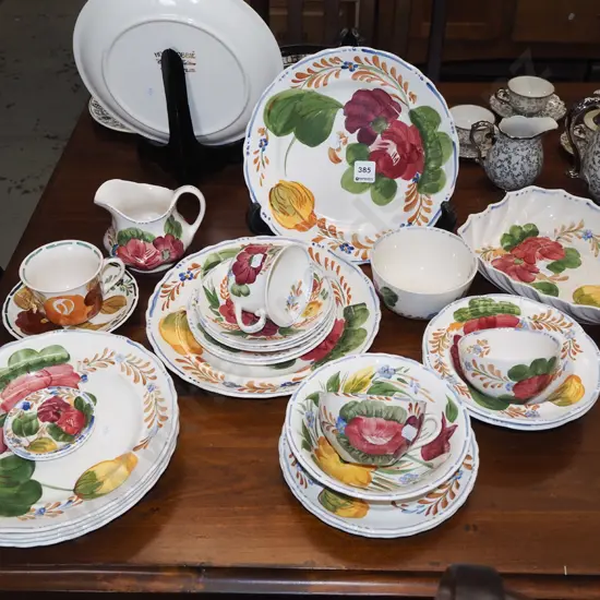 assorted belle fiore dinner items - some stains and marks