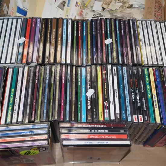 box of CDs