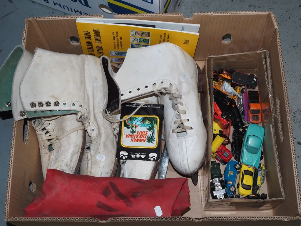 box; model vehicles, ice skates etc Image 1++