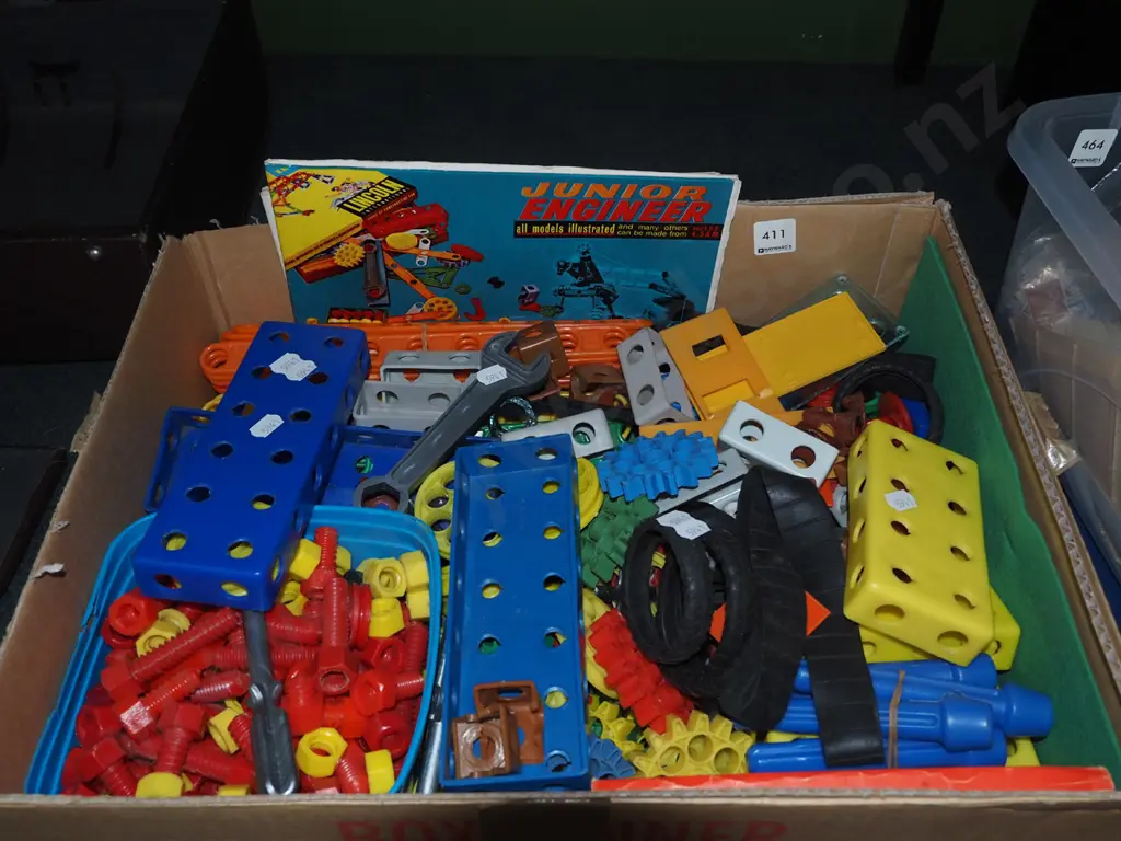 box of Junior Engineer's plastic toys Image 1++