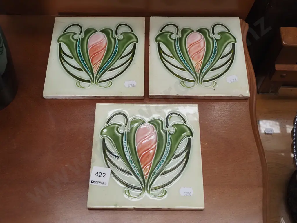 3x art nouveau tiles Image 1++