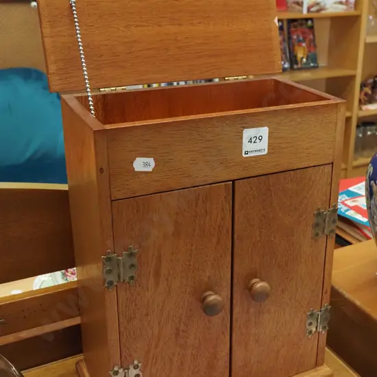 small lift top 2 door cupboard H320