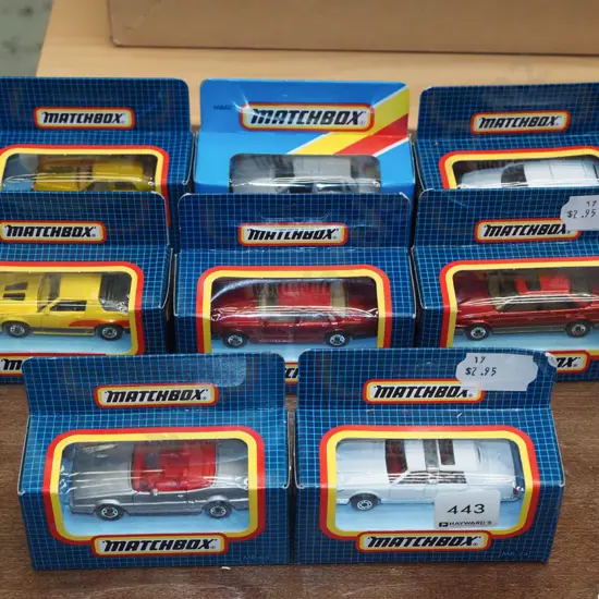 8x boxed Matchbox toy vehicles