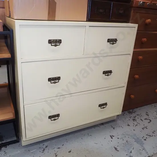 hand painted 4 drawer chest H815 W800 D475