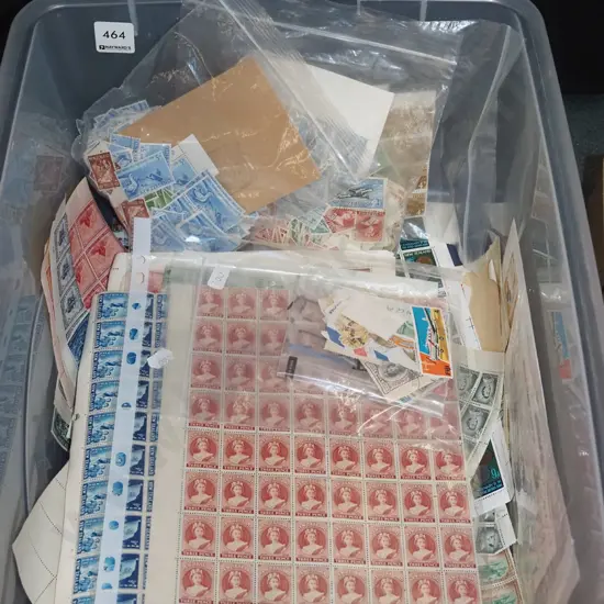 tub of stamps