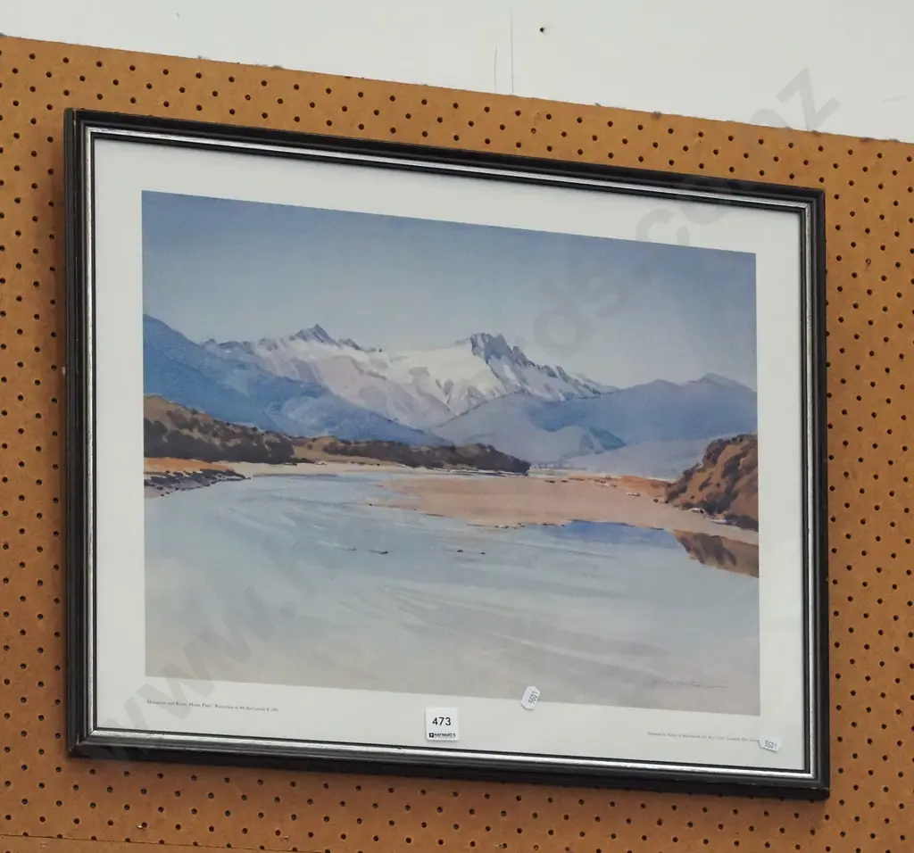 framed print - mountain and river Haast Pass Image 1++