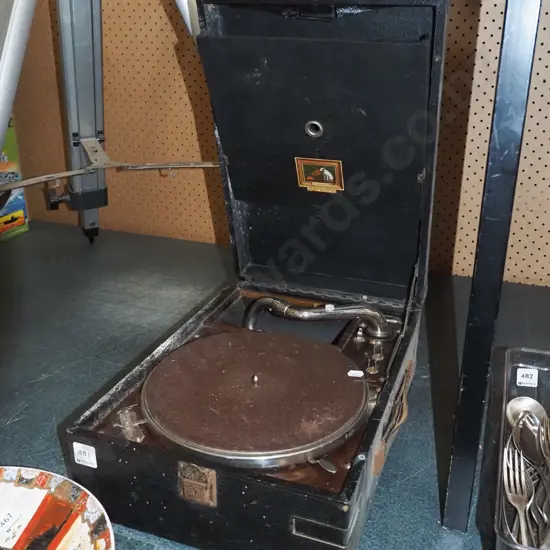 table top gramophone - As Is No Returns -  missing handle