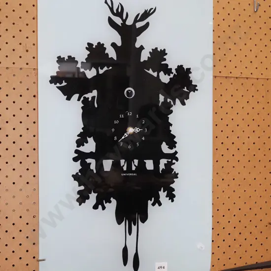 glass universal wall clock