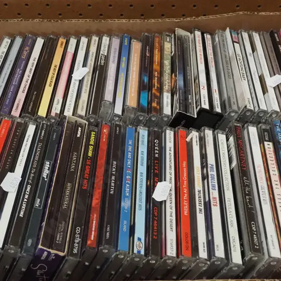 box of CDs