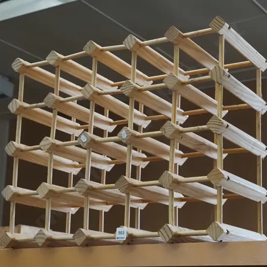 wooden wine rack H465 W560 