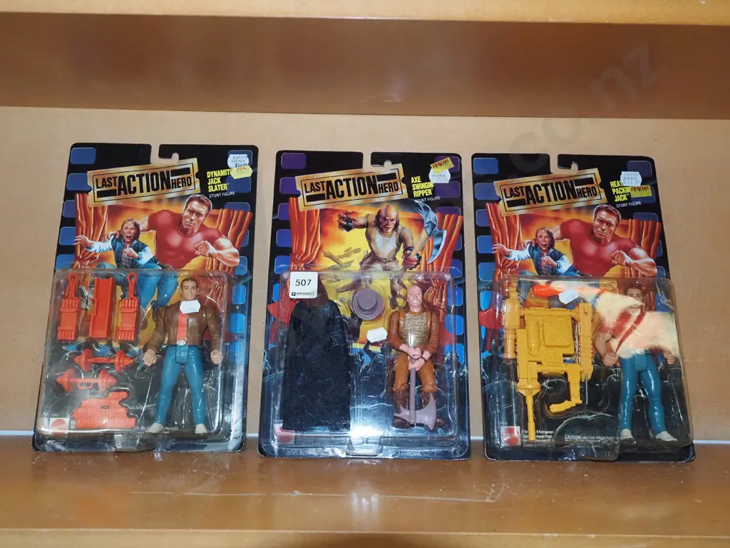 3x last action hero figurines Image 1++