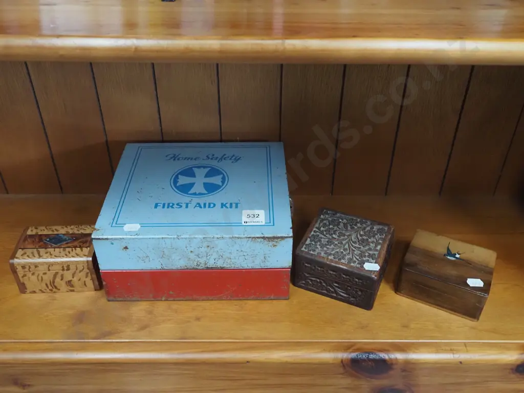 vintage first aid box etc Image 1++