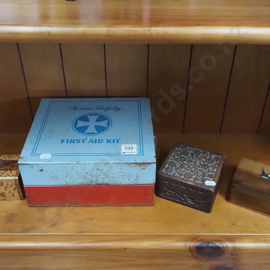 vintage first aid box etc
