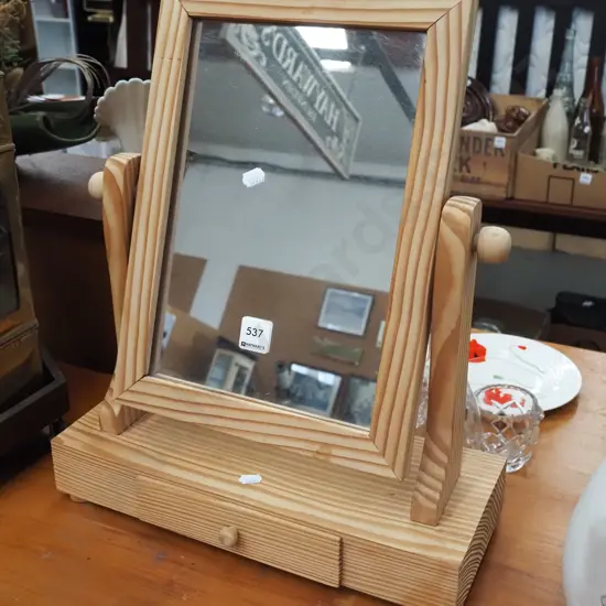 homemade oregon dressing table cheval mirror with drawer H450