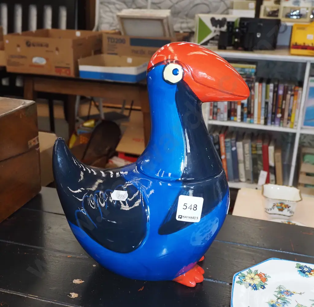 pukeko lidded storage canister H270 Image 1++