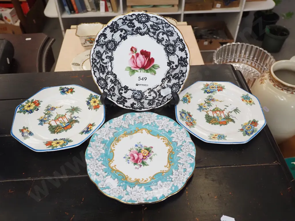 Royal Albert Senorita side plate, 3 other side plates Image 1++