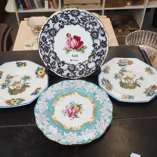 Royal Albert Senorita side plate, 3 other side plates