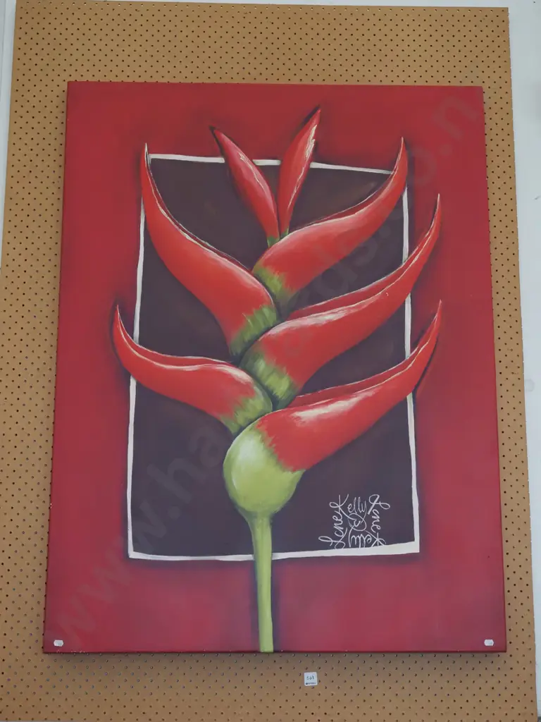 large  print on canvas - flowers Image 1++