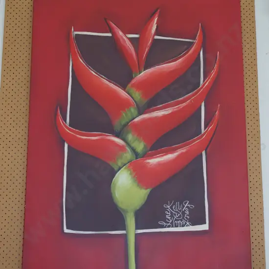 large  print on canvas - flowers