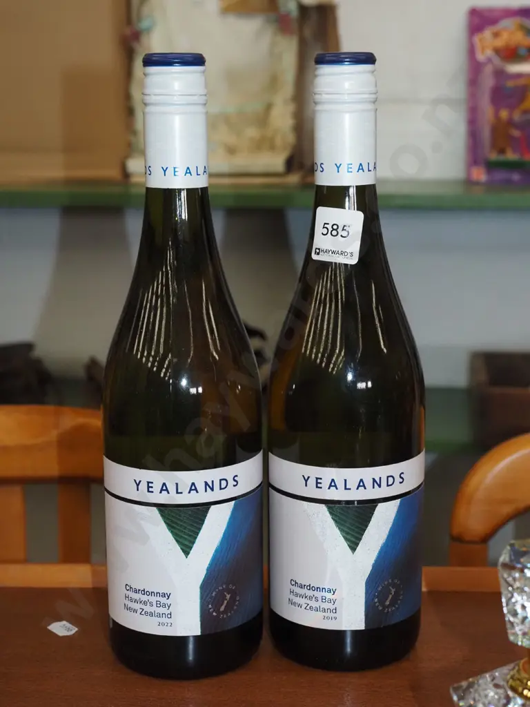 2x bottles Yealands chardonnay 2019, 2022 Image 1++