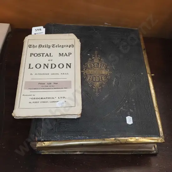 family bible, map of London