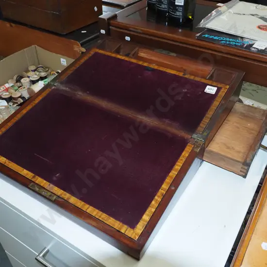 mahogany restorer's writing box