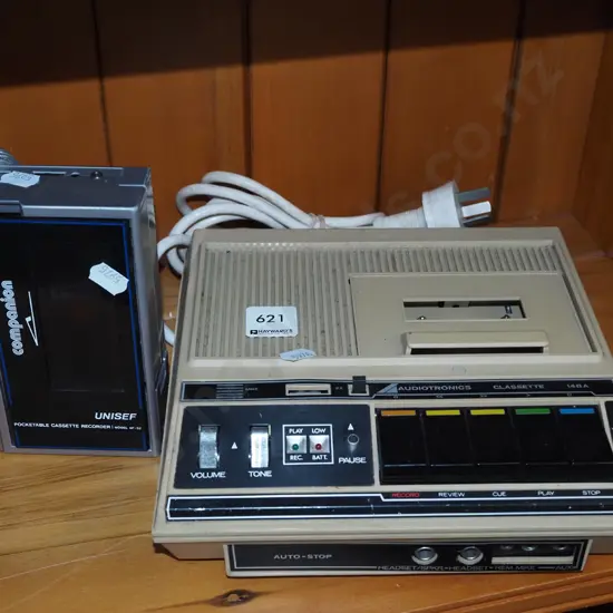 dictaphone, cassette recorder - both As Is No Returns