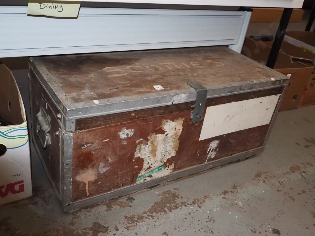 homemade wood and alloy tool box H340 W800 D350 Image 1++