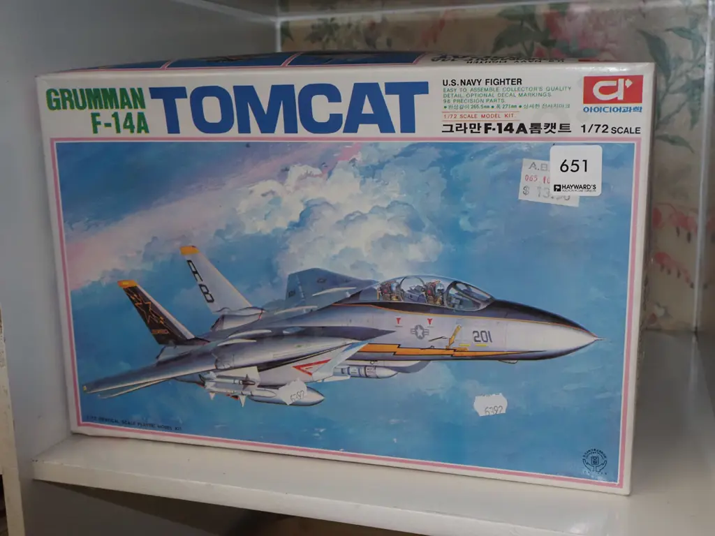 yet to be assembled model of a Tomcat Image 1++