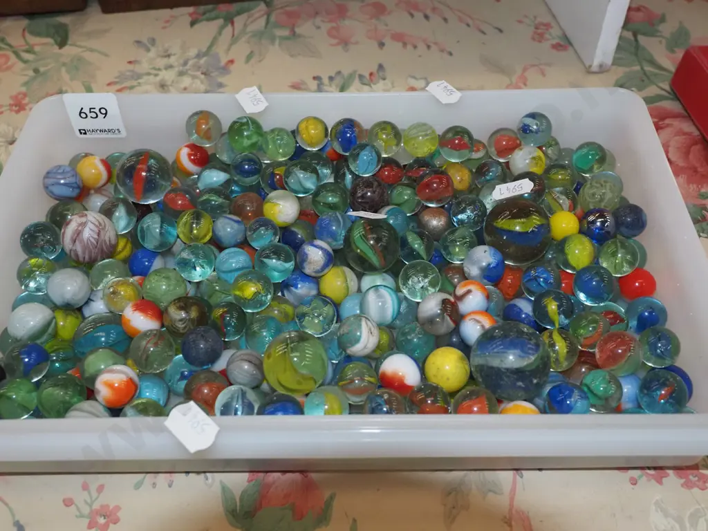 plastic tray of marbles Image 1++