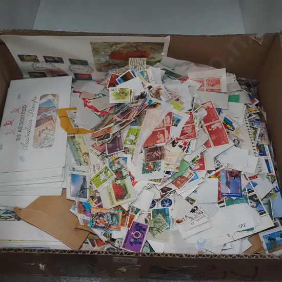 box of stamps