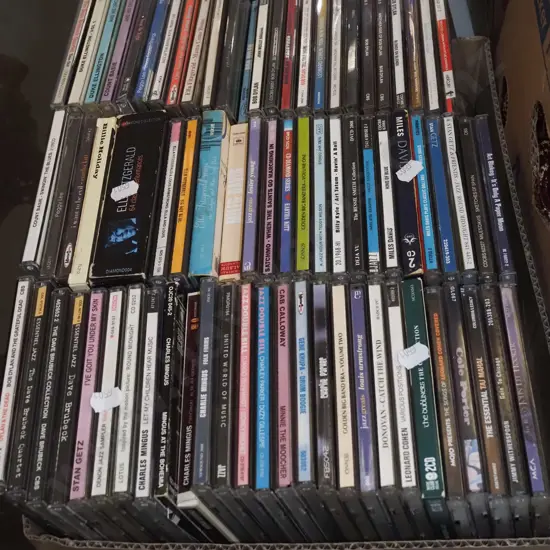 box of CDs