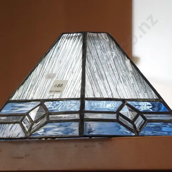 leadlight glass light shade